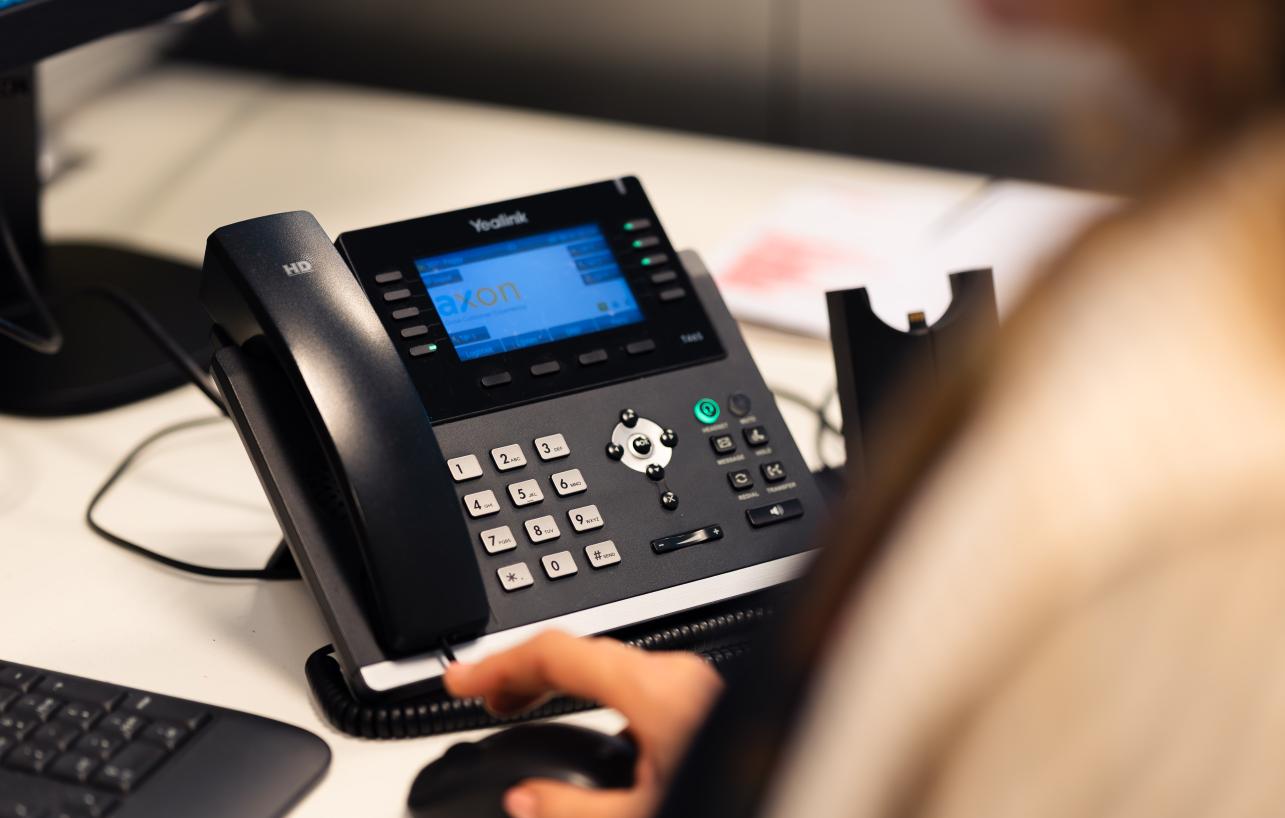 De telefoon van Axon